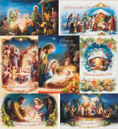 Pohľadnica vianočná flit. bez textu (séria 3)